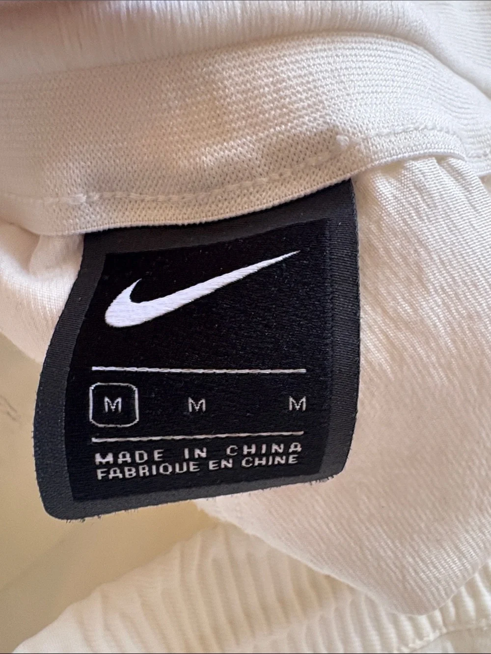 White Nike Sportswear Tech Pack Loose Crop Woven Pants size Medium